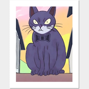 scary cat Posters and Art